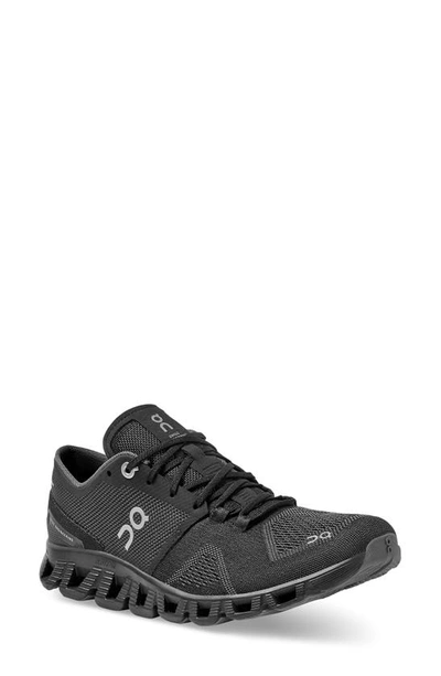 On Cloud X Running Trainers In Black/black