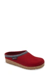 Haflinger 'classic Grizzly' Slipper In Chili Wool