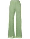 M MISSONI KNITTED LUREX TROUSERS