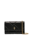 KURT GEIGER KENSINGTON QUILTED CROSSBODY WALLET BAG