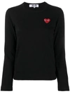 COMME DES GARÇONS PLAY HEART PATCH COTTON T-SHIRT