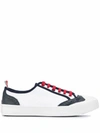THOM BROWNE THOM BROWNE WOMEN'S WHITE LEATHER SNEAKERS,FFD052A01588100 39