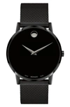 MOVADO MUSEUM CLASSIC MESH STRAP WATCH, 40MM,0607395