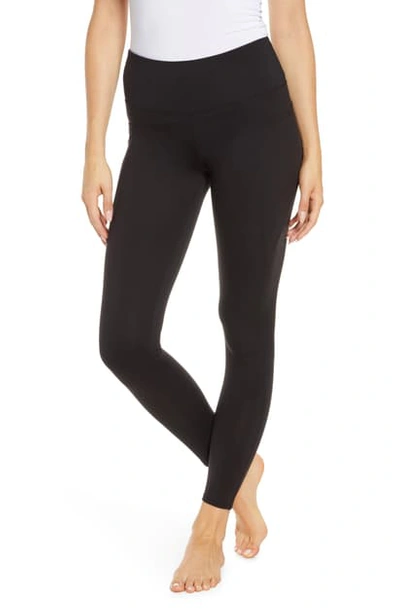 Felina High Waist Pocket Leggings In Black