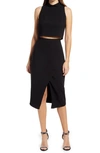 Black Halo Juma Two Piece Sleeveless Sheath Dress In Black