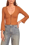 REFORMATION GELLAR CROP TOP,GELLAR