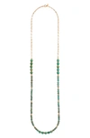 ANNA BECK LONG BEADED TURQUOISE NECKLACE,NK10078-GTQ