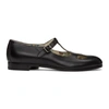 GUCCI BLACK MARY JANE CUT-OUT LOAFERS