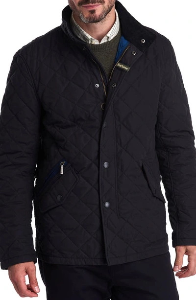 Barbour Men's Shoveler Quilted Nylon Jacket In Blue