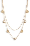 ANNA BECK GENUINE PEARL LAYERED NECKLACE,NK10137-GPL