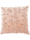 ANKE DRECHSEL EMBROIDERED FLORAL CUSHION