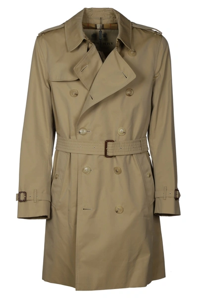 Burberry Coats In Beige