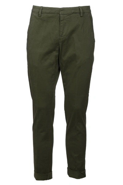 Dondup Stretch Gaubert Cotton Trouser In Dark Green
