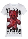 Philipp Plein Round Neck Ss Monogram Teddy T-shirt In White In White