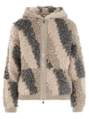 STELLA MCCARTNEY ECO SHEARLING JACKET IN MULTICOLOR