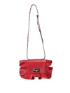 RED VALENTINO ROCK RUFFLES SHOULDER BAG