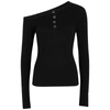 THE LINE BY K HARLEY BLACK STRETCH-JERSEY TOP,3940435