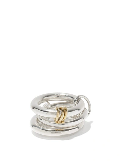 Spinelli Kilcollin 18kt Yellow Gold And Sterling Silver Hydra Linked Ring