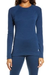 Smartwool Merino 250 Base Layer Crew Top In Alpine Blue Heather