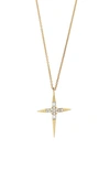 Bony Levy Icons Pointed Cross Diamond Pendant Necklace (nordstrom Exclusive) In Yellow Gold