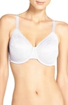 Wacoal Visual Effects Unlined Underwire Minimizer Bra In White
