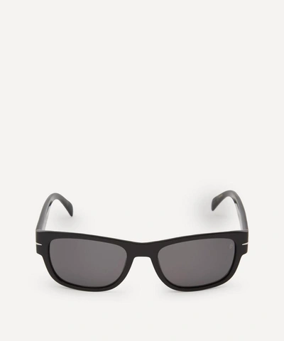 Eyewear By David Beckham Rectangular-frame Acetate Sunglasses In Black