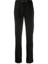 Palm Angels Drawstring-waist Track Pants In Black