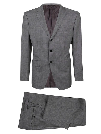 Tom Ford Jb 25 Single Breast Wool Day Suit In Grey