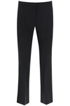 ALEXANDER MCQUEEN ALEXANDER MCQUEEN TROUSERS IN LIGHT WOOL AND SILK