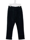 PAOLO PECORA TEEN CORDUROY STRAIGHT-LEG TROUSERS