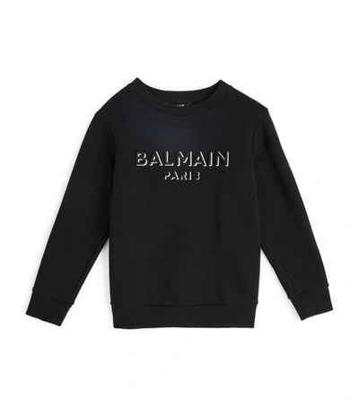 Balmain Kids Logo Sweatshirt (4-16 Years) In Nero