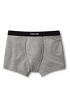 Tom Ford Cotton Stretch Jersey Boxer Briefs In Gray