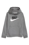 Nike Sportswear Club Fleece Big Kidsâ Pullover Hoodie In Grey