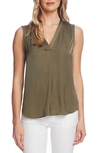 VINCE CAMUTO RUMPLED SATIN BLOUSE,9130158