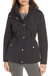 Cole Haan Water Repellent Hooded Parka In Black