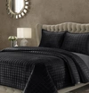 TRIBECA LIVING FLORENCE VELVET SOLID OVERSIZED QUEEN QUILT SET