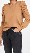 REBECCA MINKOFF JANINE SWEATSHIRT CARAMEL,RMINK47929