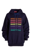 Ireneisgood Slogan Print Hoodie In Navy