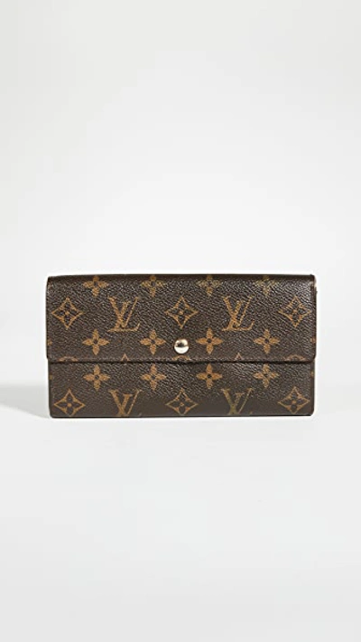 Shopbop Archive Louis Vuitton Sarah Wallet In Brown
