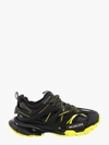 Balenciaga Black And Yellow Track Sneakers In Black