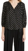Velvet Maisee Polka-dot Blouse In Multi