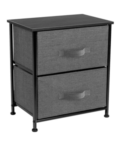 Sorbus Nightstand With 2 Drawers In Black