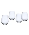 VILLEROY & BOCH OVID STEMLESS TUMBLER GLASS, SET OF 4