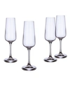 VILLEROY & BOCH OVID FLUTE CHAMPAGNE GLASS, SET OF 4