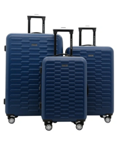 Travelers Club 3-pc. Shannon Spinner Expandable Luggage Set In Blue
