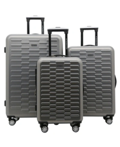 Travelers Club 3-pc. Shannon Spinner Expandable Luggage Set In Sharkskin