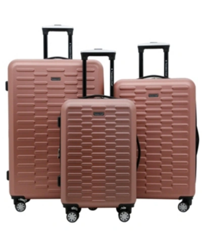 Travelers Club 3-pc. Shannon Spinner Expandable Luggage Set In Rose Gold