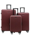 Travelers Club 3-pc. Shannon Spinner Expandable Luggage Set In Burgundy