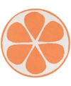 NOVOGRATZ NOVOGRATZ CUCINA CNA-1 ORANGE 3' X 3' ROUND AREA RUG