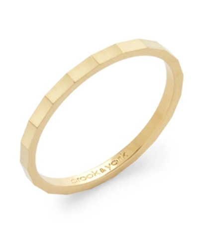 Brook & York Lucy Extra Thin Ring In Gold-tone